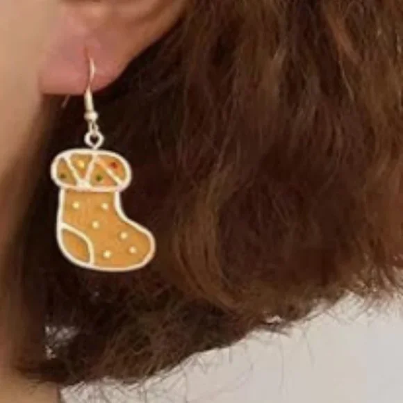 Gingerbread Earrings - Picture 3 of 7